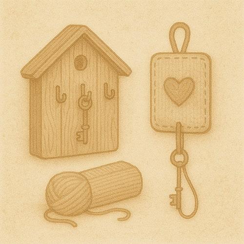 Иллюстрация услуги: Ключницы ручной работы — Вяжунчик