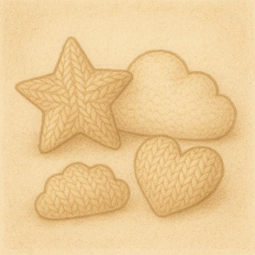 Иллюстрация услуги: Декоративные вязаные подушки — Вяжунчик